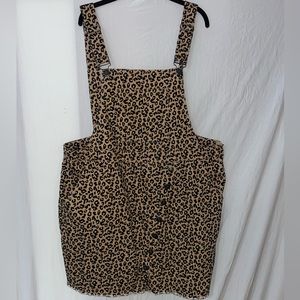 Overall plus size dress